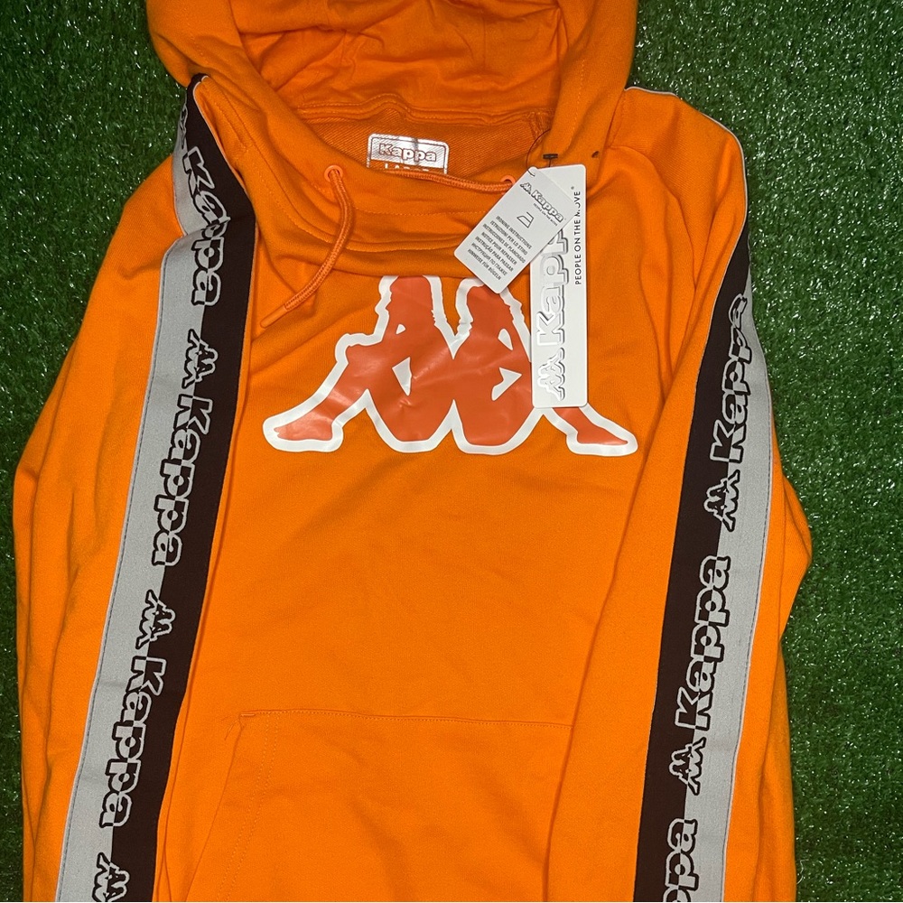 Rare Orange Reflective Kappa Hoodie